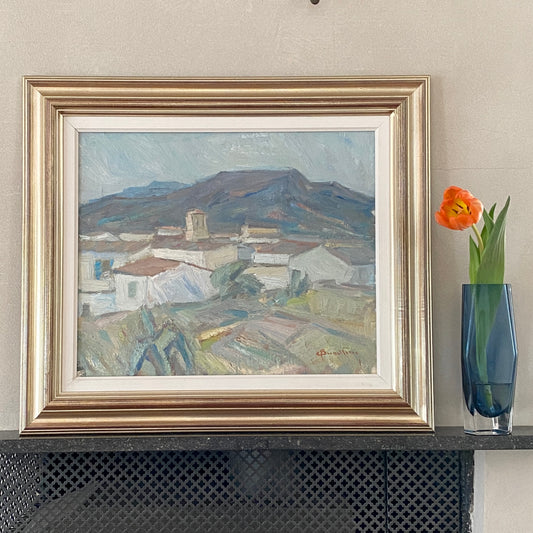 Original Vintage Landscape Oil Painting By C Berndtsson Sweden