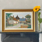Mid Century Original Landscape Oil Painting From Sweden By E Skans