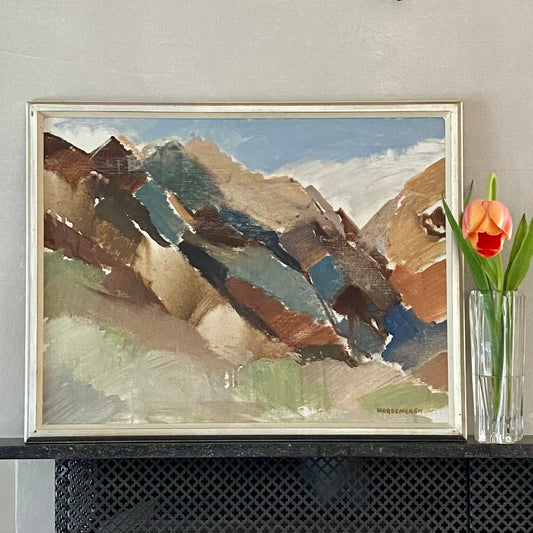 Original Oil Painting Vintage Mid Century By Nordengren Sweden