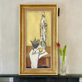 Load image into Gallery viewer, Mid Century Vintage Still Life  Oil Painting by Helge Franzèn 1951 Vintage Art Room
