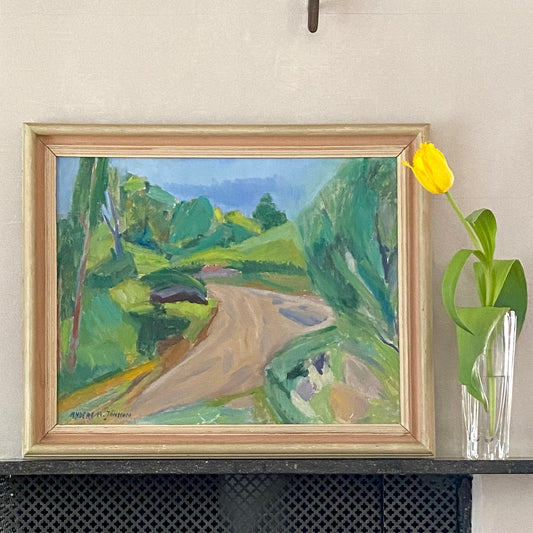 Vintage Original Oil Painting By Listed Artist A A Jönsson Sweden