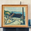 Vintage Mid Century Oil Painting From Sweden by M G Carlsson