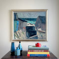 Load image into Gallery viewer, Vintage Mid Century Seascape Oil Painting By C Berndtsson Sweden
