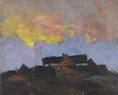 Load image into Gallery viewer, Original Landscape Oil Painting Vintage Mid Century By A Aspelin Sweden

