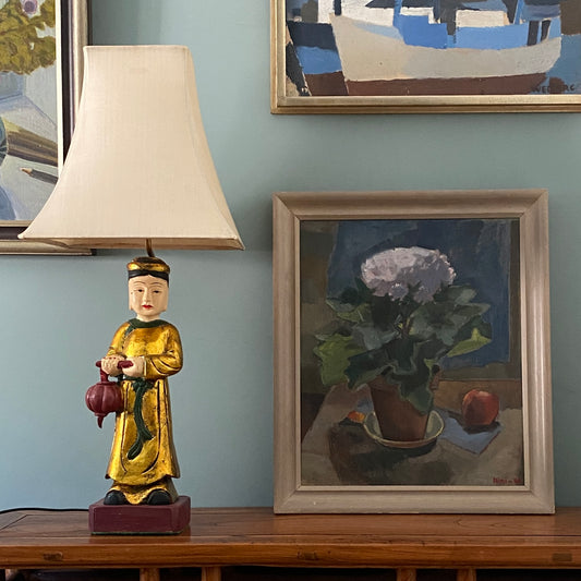 Swedish Vintage Art Still Life Oil Painting