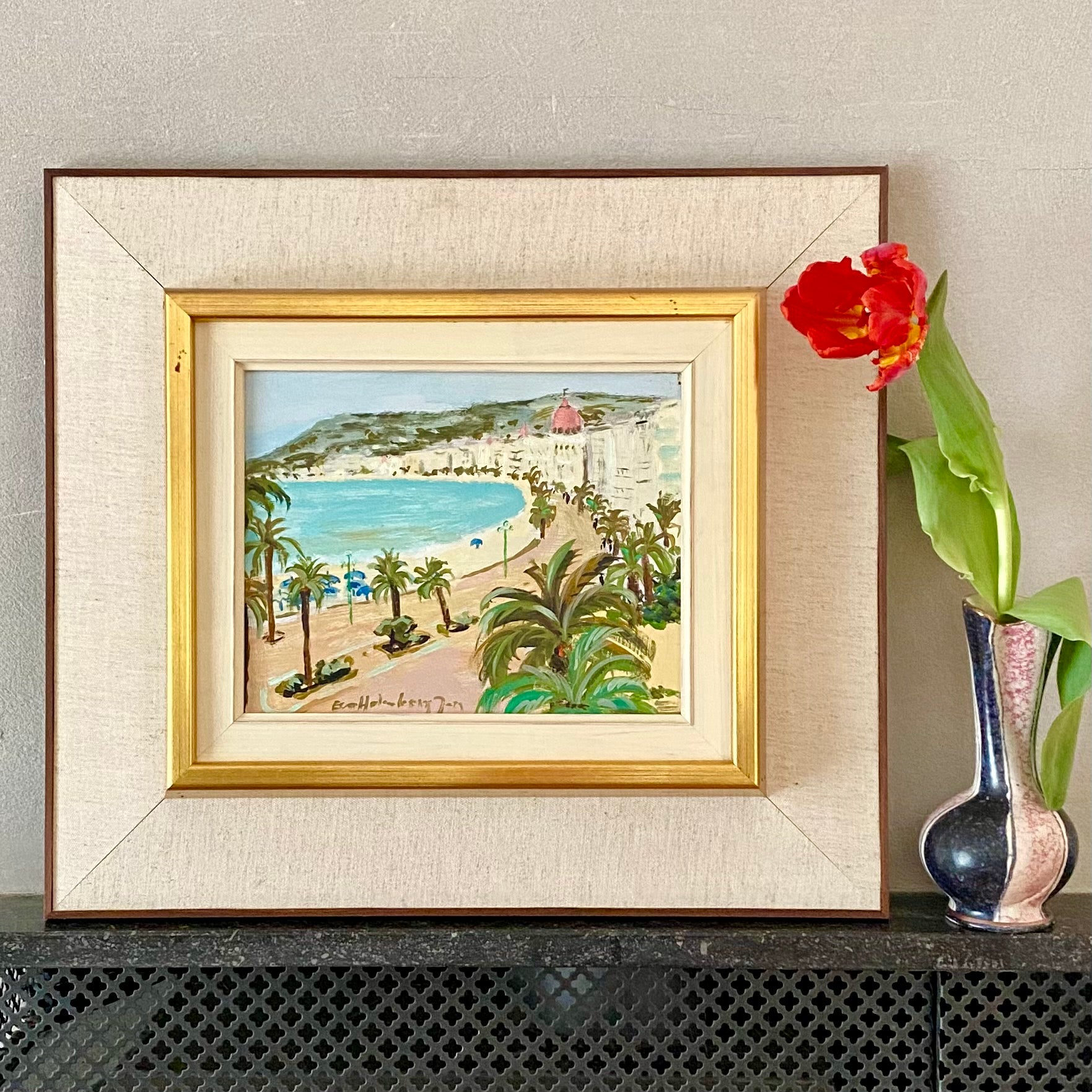 Vintage Mid Century Art Landscape From Sweden EH Jacobsson