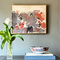 Load image into Gallery viewer, Mid Century Original Abstract Oil Painting From Sweden
