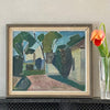 Vintage Art Room Mid Century Oil Painting From Sweden
