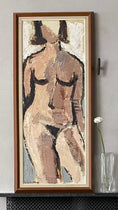 Load image into Gallery viewer, Vintage Mid Century Original Figure Painting By Eric Lundberg

