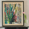 Mid Century Original Floral Still Life Oil Painting from Sweden