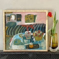 Load image into Gallery viewer, Vintage Mid Century Oil Painting From Sweden by Lars Herder
