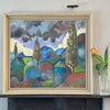 Mid Century Landscape Oil Painting From Sweden