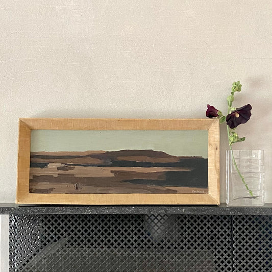 Framed Mid Century Oil Painting by PE Ekelund Sweden