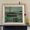 Load image into Gallery viewer, Mid Century Seascape Oil Painting By Allan Erwö Sweden
