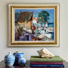 Vintage Coastal Painting from Sweden by S Nilsson