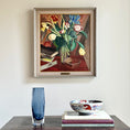 Load image into Gallery viewer, Vintage Art Still Life Mid Century Oil Painting From Sweden
