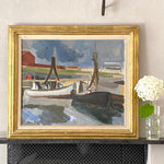 Mid Century Oil Painting from Sweden By H Almqvist