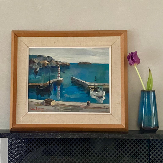 Original Oil Painting Vintage Mid Century By Svensson Sweden
