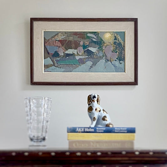 Vintage Art Original Landscape Oil Painting From Sweden by N Marcus