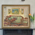 Load image into Gallery viewer, Vintage Mid Century Art Interior Oil Painting From Sweden
