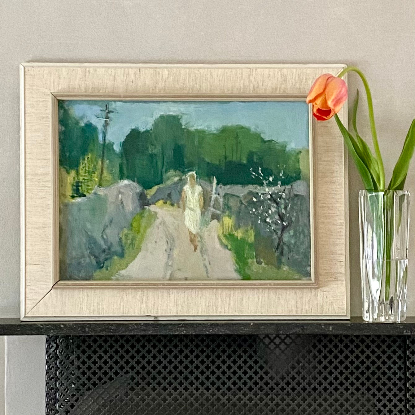 Original Oil Painting Vintage Mid Century By John Bören Sweden