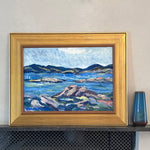 Mid Century Vintage Oil Painting By K Flyckt Sweden