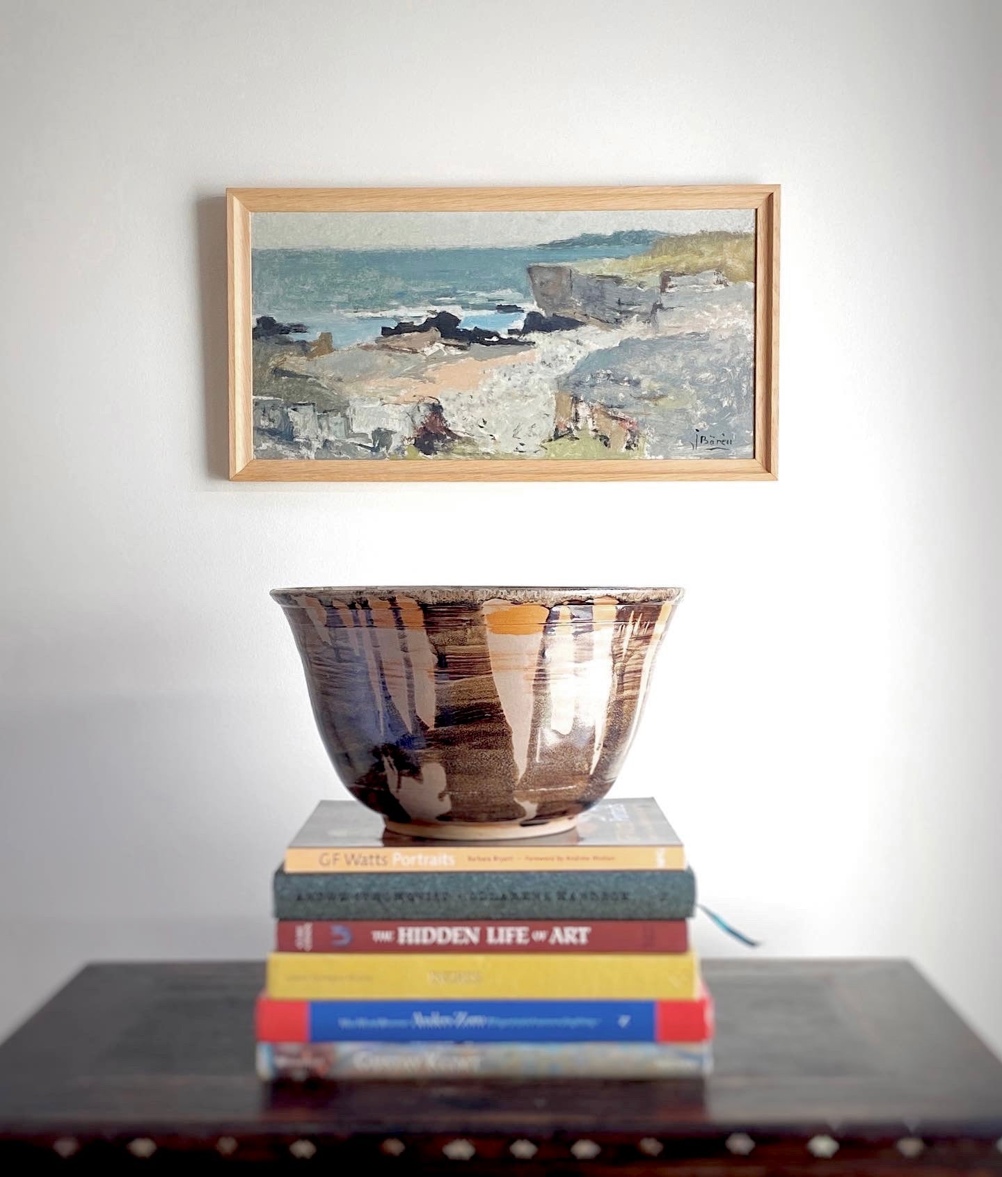 Original Oil Painting Vintage Mid Century By J Bören Sweden