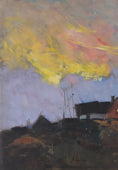Load image into Gallery viewer, Original Landscape Oil Painting Vintage Mid Century By A Aspelin Sweden
