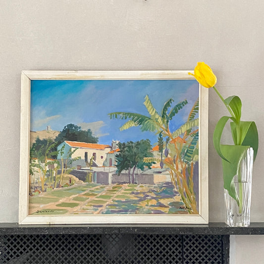 Mid Century Original Oil Painting From Sweden By K Pihl