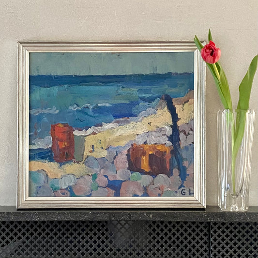 Mid Century Seascape From Sweden By Gerhard Larsson
