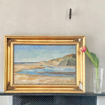 Mid Century Vintage Seascape Oil Painting From Sweden 1944