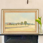 Vintage Landscape Oil Painting by Tage Nilsson from Sweden