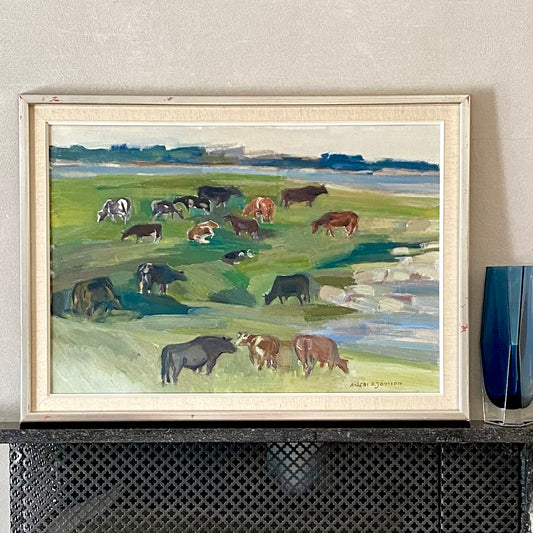 Vintage Original Oil Painting By Listed Artist A A Jönsson Sweden