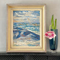 Load image into Gallery viewer, Striking Mid Century Seascape Oil Painting Arnold Eres Sweden

