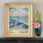 Striking Mid Century Seascape Oil Painting Arnold Eres Sweden